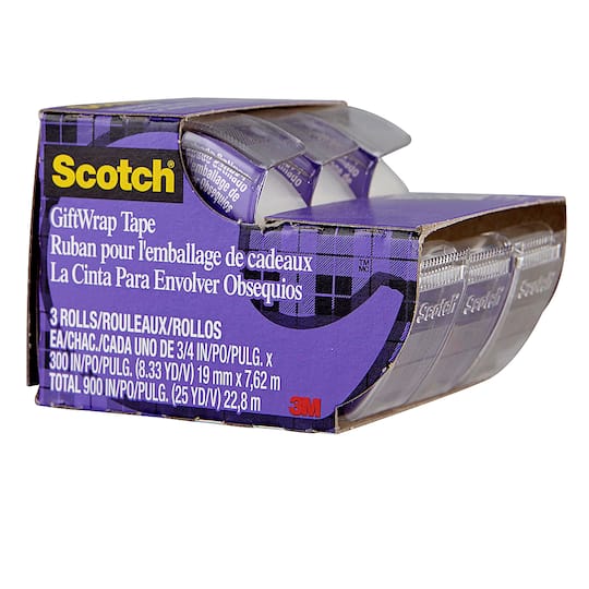 Michaels, Scotch® Giftwrap Tape, 3-Pack – Category: Packing Supplies